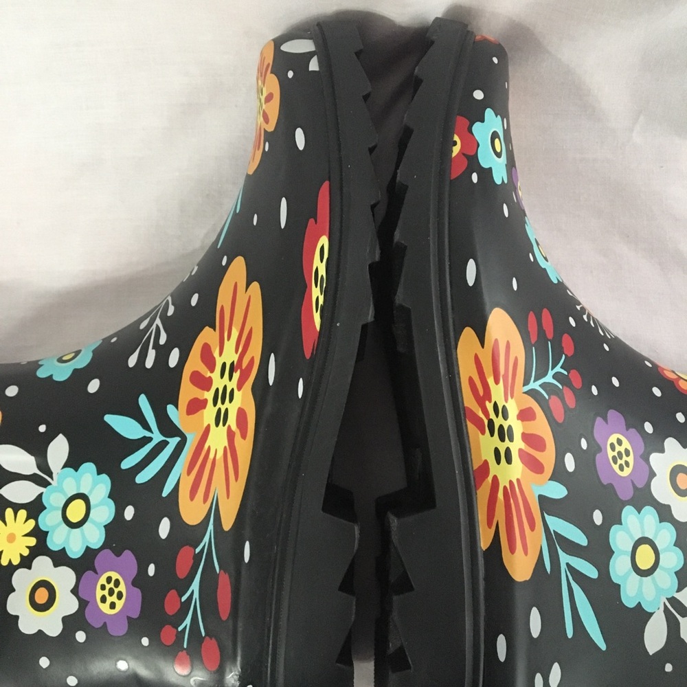 ⚡️ FLASH - Black floral rain boots - Picture 3 of 7